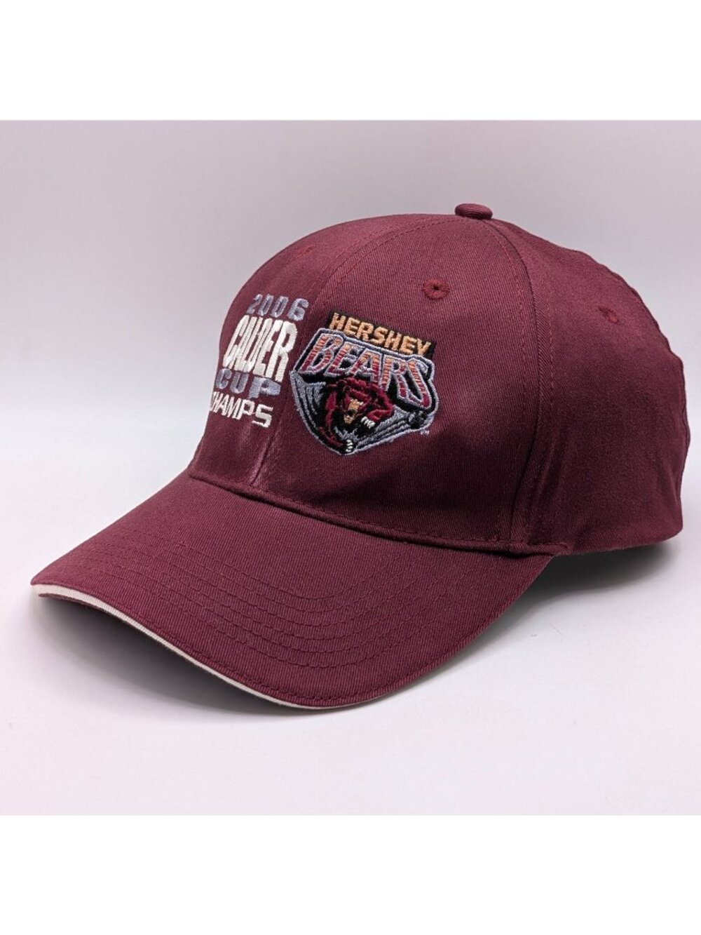 Hershey Bears 2006 Calder Cup Champions Baseball Hat Hockey AHL Y2K Cap Maroon